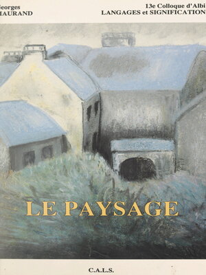 cover image of Le paysage